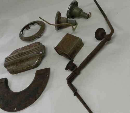 1936 CHRYSLER VINTAGE ANTIQUE ORIGINAL USED PARTS LOT OF INTERIOR LIGHTS LINKAGE, US $74.97, image 4