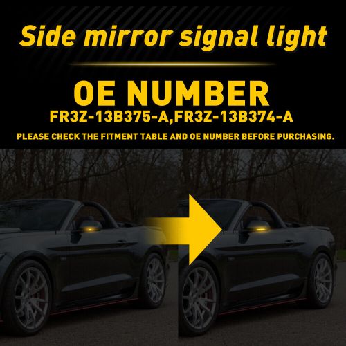 For Ford Mustang S550 2015-2020 LED Side Mirror Lamp Turn Signal Light Blinker V, US $32.99, image 8
