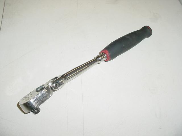  snap on 1/4" flex head long handle cushion grip ratchet thlf72 