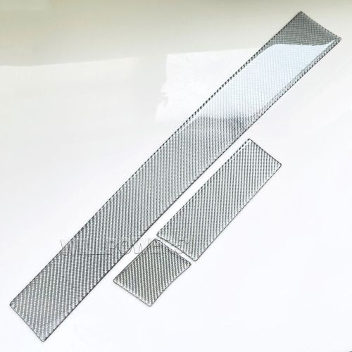 3PCS Real Carbon Fiber Silver Dashboard Center Trim Fits 04-10 E60 530i 528i M5, US $91.00, image 2