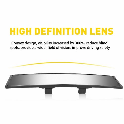 270MM Convex Interior Clip On Rear View Blue Tint Mirror Universal ABS + HD Lens, US $13.99, image 8