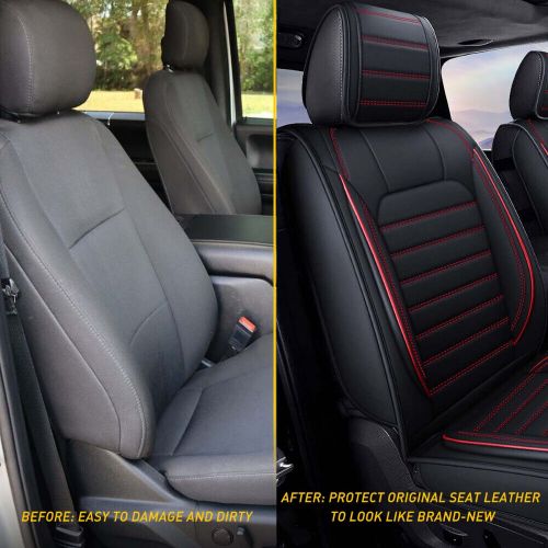 Waterproof Leather PU Seat 5 Car Seat Covers Custom 2008-2022 For Toyota Tundra, US $99.99, image 3