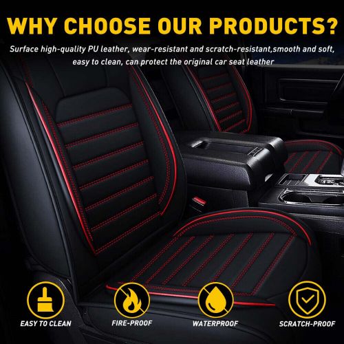Waterproof Leather PU Seat 5 Car Seat Covers Custom 2008-2022 For Toyota Tundra, US $99.99, image 7