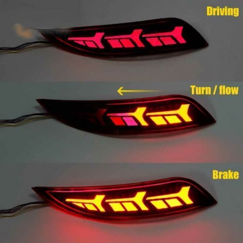 For Ford Focus 2015-2018 Rear Bumper Fog Light Lamp Streamer Turn Signal 2PCS, US $81.15, image 2
