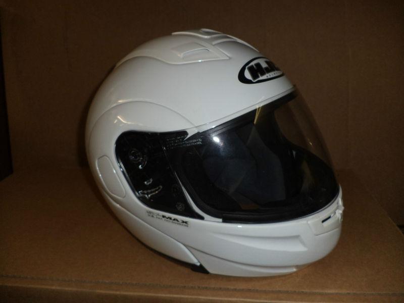 Hjc symax transformer helmet  white  size large   