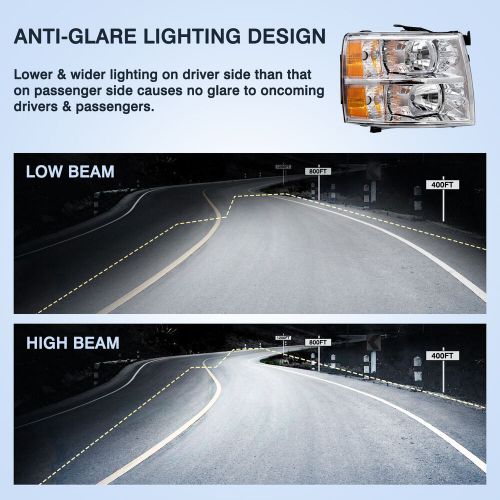 For 2007-2014 Chevy Silverado 1500 2500 3500 Factory Style Headlight Right Side, US $46.99, image 2