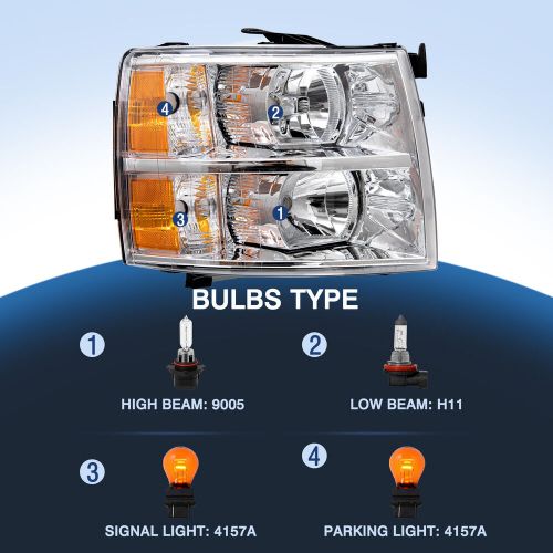 For 2007-2014 Chevy Silverado 1500 2500 3500 Factory Style Headlight Right Side, US $46.99, image 5