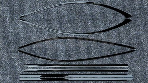 For 2014-20 mercedes benz s-class black stainless steel window decoration strip