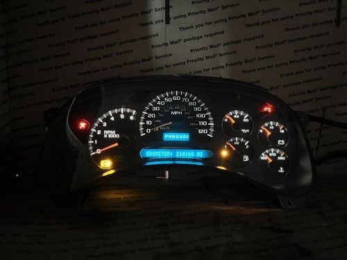 2003 - 2006 SILVERADO SIERRA TAHOE YUKON SUBURBAN GAUGE CLUSTER SPEEDOMETER, US $140.00, image 7