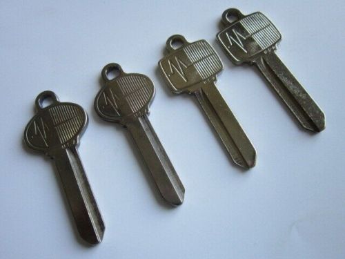 Lot of 4 vintage original mercury messenger key blanks
