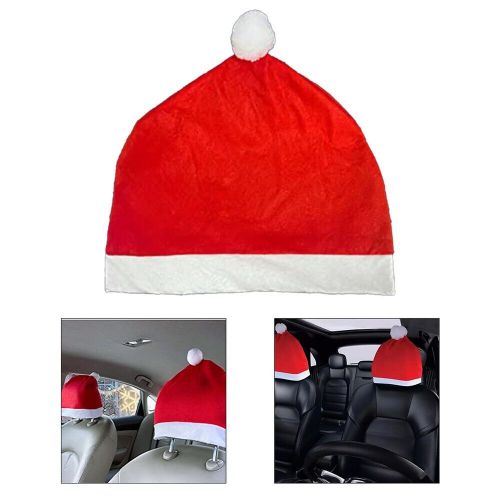 Decorative 4 Pack Santa Claus Hat Car Seat Headrest Covers for Christmas Joy, US $17.85, image 7