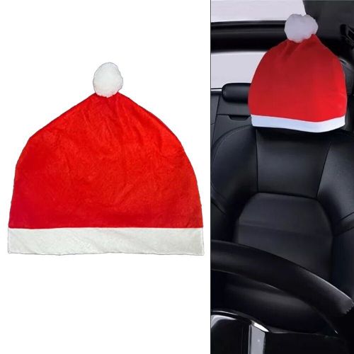 Decorative 4 Pack Santa Claus Hat Car Seat Headrest Covers for Christmas Joy, US $17.85, image 8