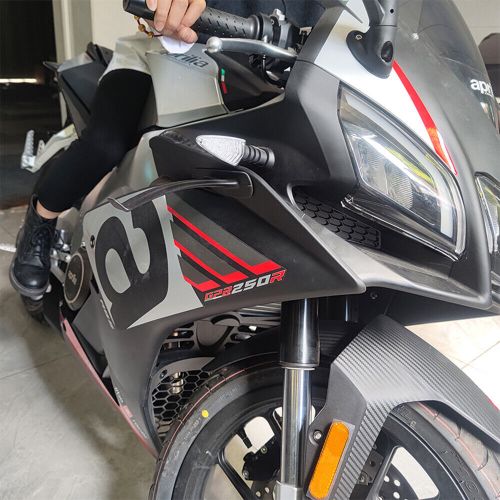 Motorcycle Winglet Side Spoilers Air Deflector Wing Plastic Matte Black, US $14.99, image 4