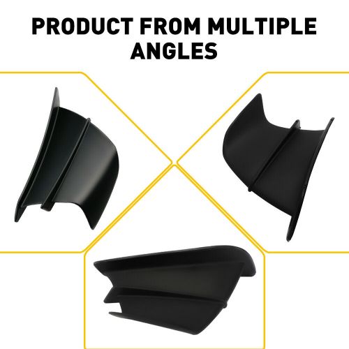 Motorcycle Winglet Side Spoilers Air Deflector Wing Plastic Matte Black, US $14.99, image 7