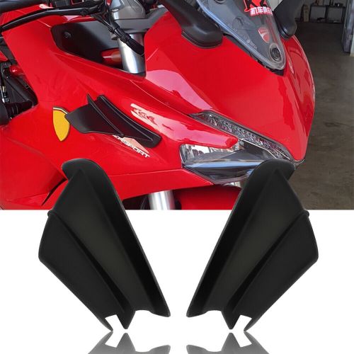 Motorcycle Winglet Side Spoilers Air Deflector Wing Plastic Matte Black, US $14.99, image 9