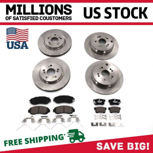 Front and Rear Disc Brake Rotors Brake Pad For 2010 2011 2012 ACURA RDX FWD ONLY, US $166.66, image 3