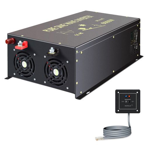 6000W Pure Sine Wave Inverter 24V to 120V Car Power Truck Motor Solar Van Remote, US $831.25, image 12
