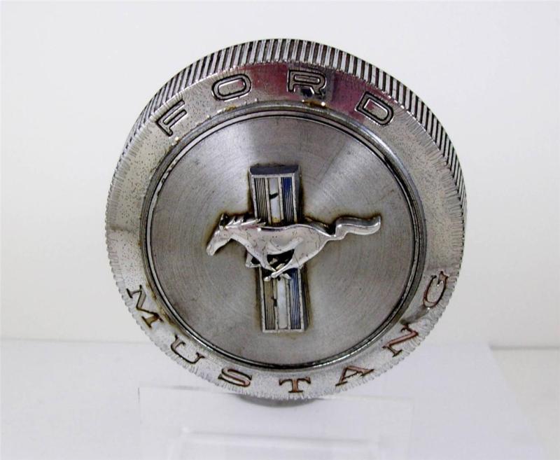 Vtg ford mustang classic auto car gas fuel cap with fuel filler neck 1960's ?