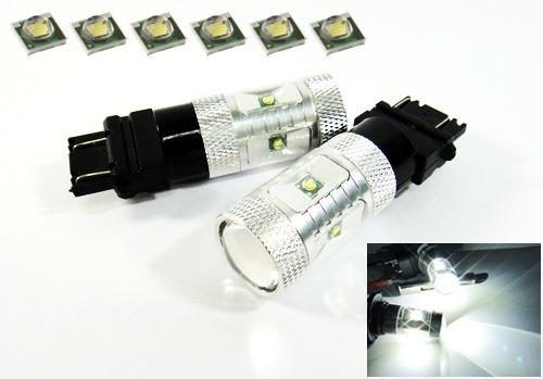 Diamond cut cree led 3157 3057 3056 projector bulb 30w turn signal backup light