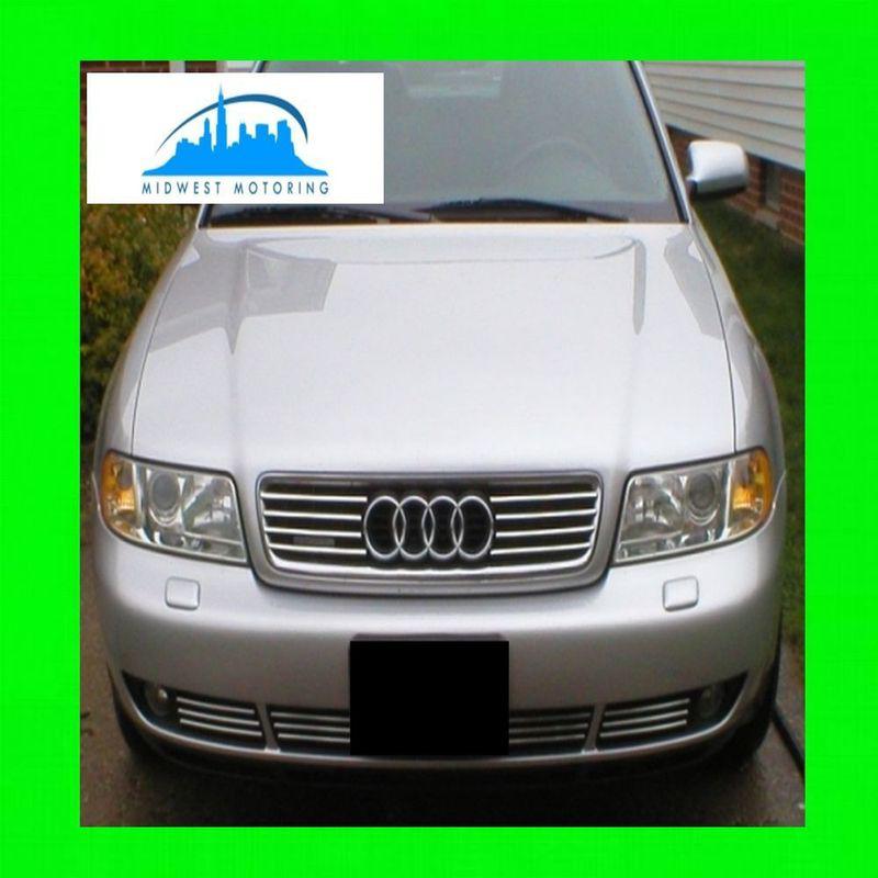 Audi a4 a6 a8 chrome trim for upper/lower grill grille w/5yr warranty