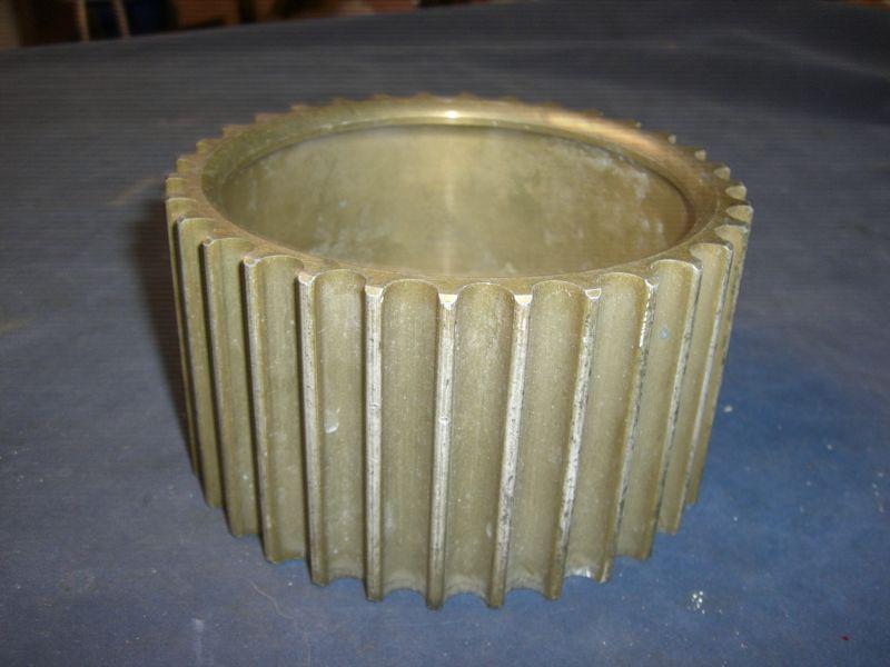 31 tooth 14mm magnesium blower pulley, 3.5" wide, 2" register 5/16" off-set nhra