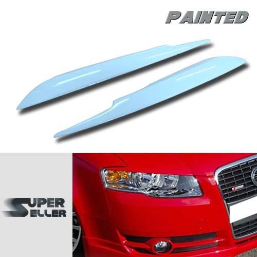 Painted audi a4 b7 s4 rs4 headlight lamp cover trim eyebrows eyelids 05-08☜