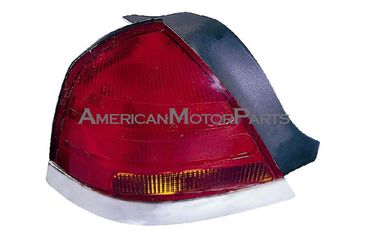 Driver replacement red/amber tail light 98-06 ford crown victoria xw7z13405aa