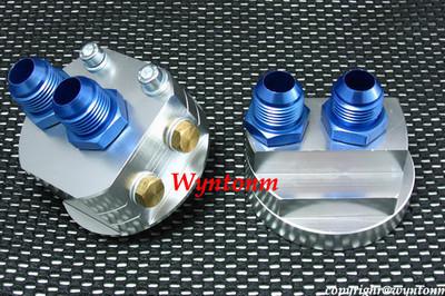 Oil filter relocation kit turbo genesis 2t s13 s14 m20 x p1.5& 3/4 -16 unf