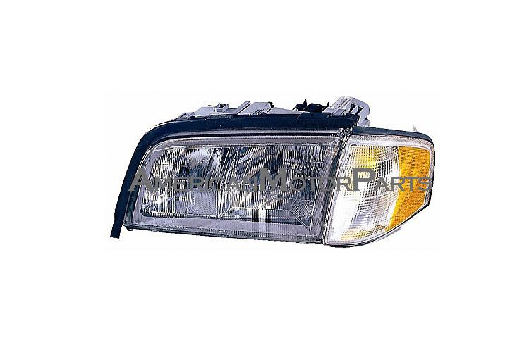 Depo pair replacement headlight w/ corner lamp halogen mercedes benz c class