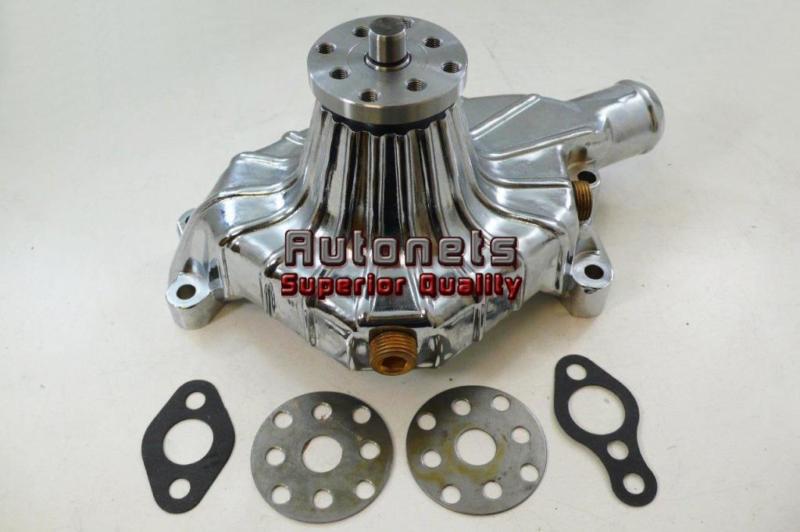Find SBC Chevy Satin Aluminum 283 327 350 195568 Short Water Pump