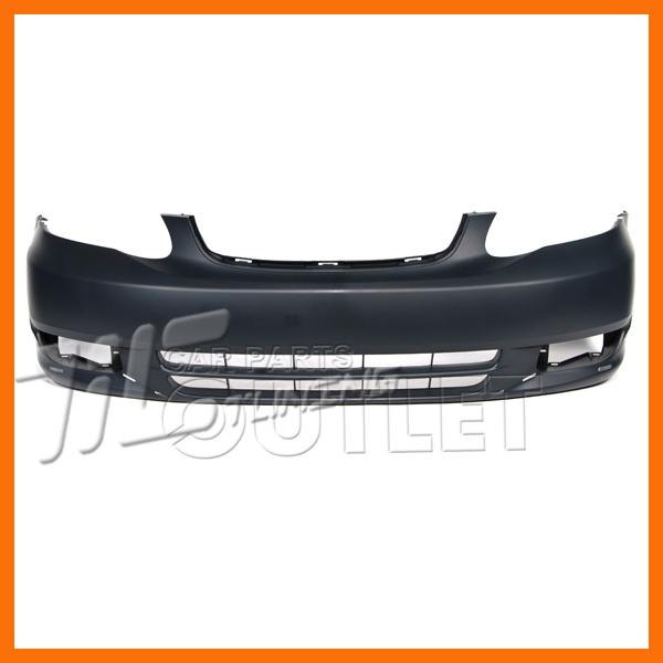 03-04 toyota corolla s primered black capa certified front bumper cover