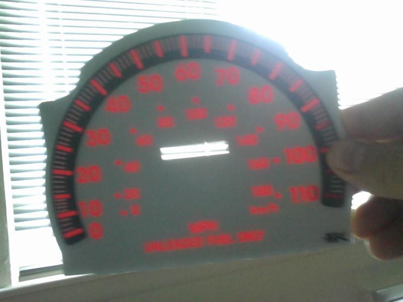 Toyota Tacoma 95-99 white face gauge without tach.. will glow with dash light.., US $12.00, image 6