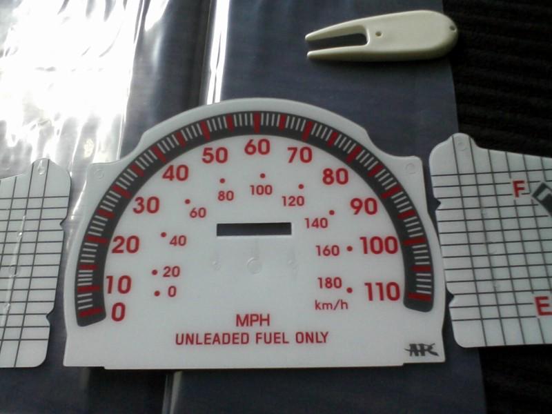 Toyota Tacoma 95-99 white face gauge without tach.. will glow with dash light.., US $12.00, image 7