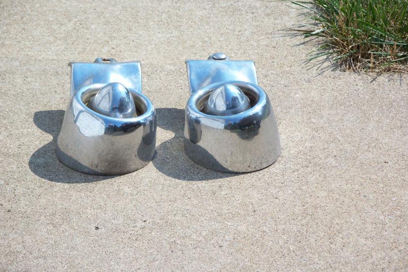 1955-1956 Thunderbird Front Bumperettes - NO damage. Need Replating for Show, US $350.00, image 2