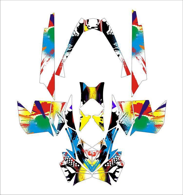 Ski doo brp rev xp xm xr z summit complete graphics decal wrap 163 154 146 137