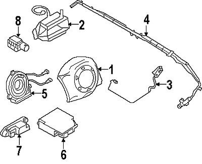 Mini 65776951595 genuine oem factory original front impact sensor
