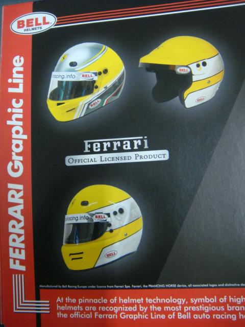 BELL Ferrari Yellow sun peak with tinted lens for MAG 6 and/ or GT 5 helmets, US $55.00, image 4