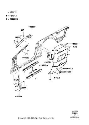 5r3z6313209caa plate door scuff 05 06 07 08 09 mustang