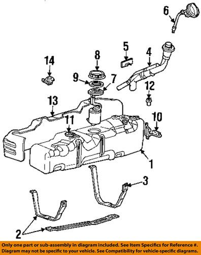 Ford oem f65z9b593da fuel system-vapor valve