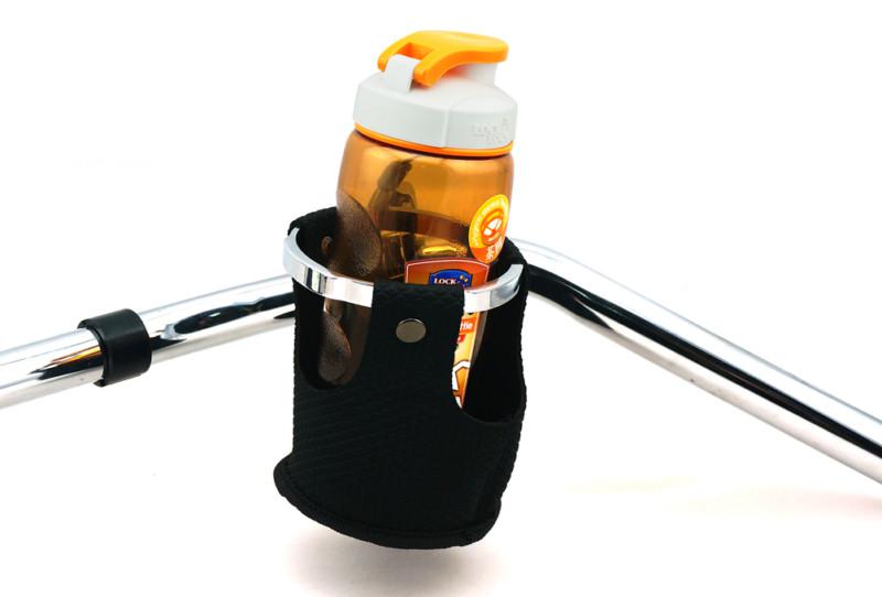 Lexinmoto c2 black motorcycle cup holder with basket