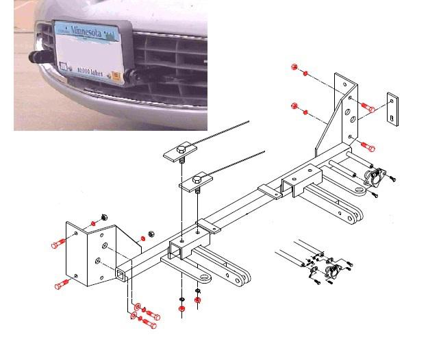 Blue ox bx1947 base plate f/chrysler sebring 01-03