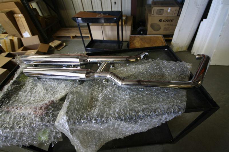 Harley-davidson chrome exhaust pipes p/n harfxs1688, great shape!