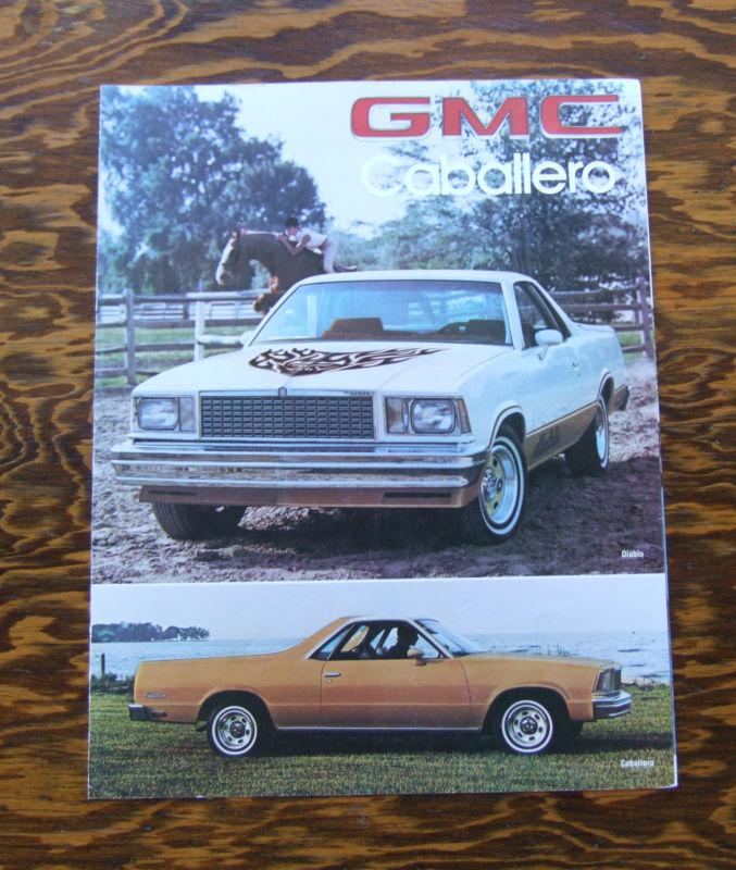 1978 gmc caballero sales brochure