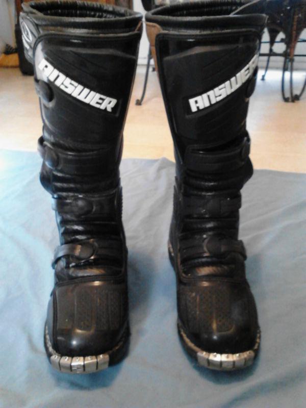 Answer racing fazer off road motorcycle boots size 7  dirt bike 