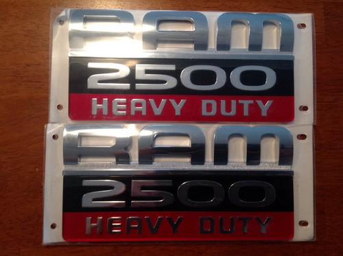 New oem 2 emblems dodge ram 2500