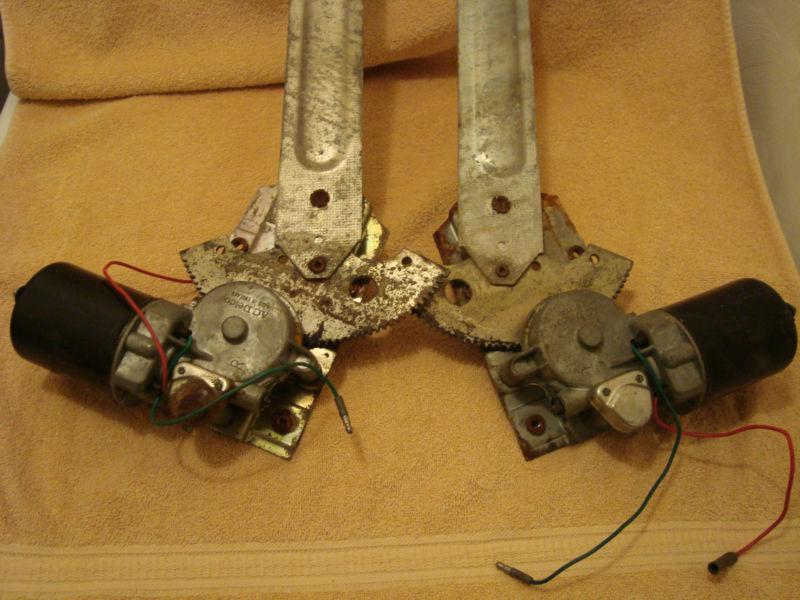 1986 jaguar xjs-v12-he coupe window motors w/regulators good oem jaguar/delco