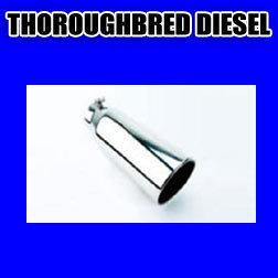 Different trends exhaust tip-4" in 6" out-stainless  rolled slant cut-18" long