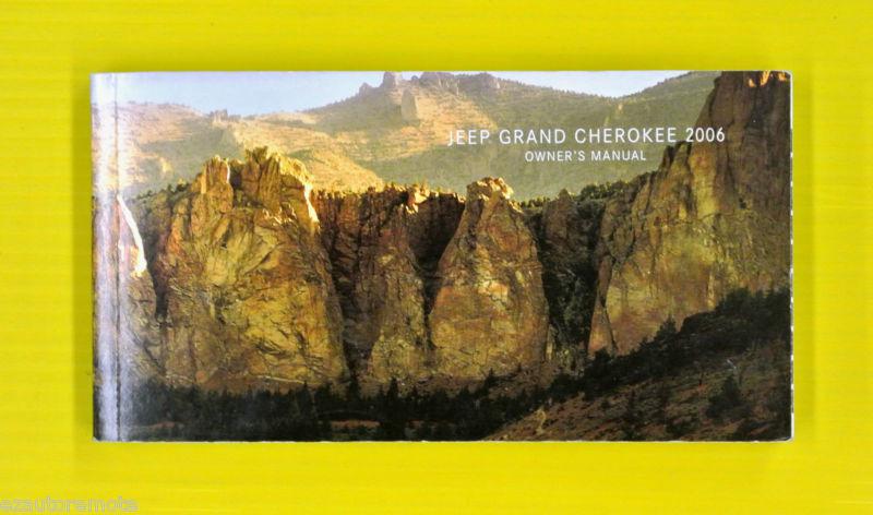 Grand cherokee 06 2006 jeep owners owner's manual all models & engines 4x4 4x2