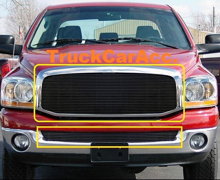 Buy 06 07 08 Dodge Ram 1500 2500 3500 Regular Model Black Billet Grille