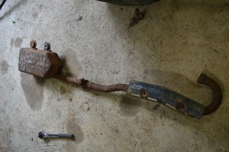 B kawasaki bayou 220 stock exhaust w header  96 97 98 99 00 02 klf free shipping